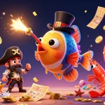 Célébrer les gains au casino en ligne le plus payant avec des personnages marins dynamiques et des éléments de loterie colorés.