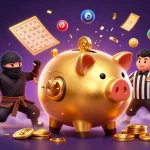 Le casino en ligne le plus payant propose une scène dynamique avec un sumo tirelire, un ninja et un arbitre samouraï.
