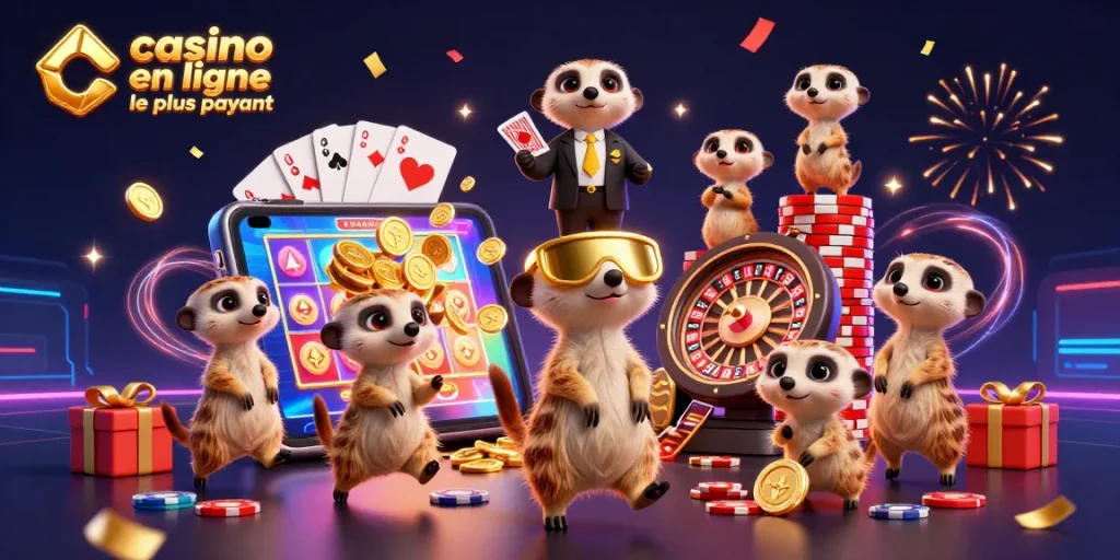 Casino en ligne le plus payant : suricates animés, jeu de casino en action