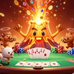Experience the thrill of UU666's colorful casino adventure as the golden volcano erupts treasure.