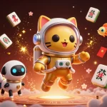 Plongez dans l'univers du casino en ligne France avec des personnages amusants et des éléments colorés.