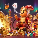 Engaging casino-themed 3D illustration featuring 88vv’s vibrant characters and symbols