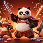 Découvrez le casino en ligne le plus payant avec des personnages 3D dynamiques dans une scène festive.